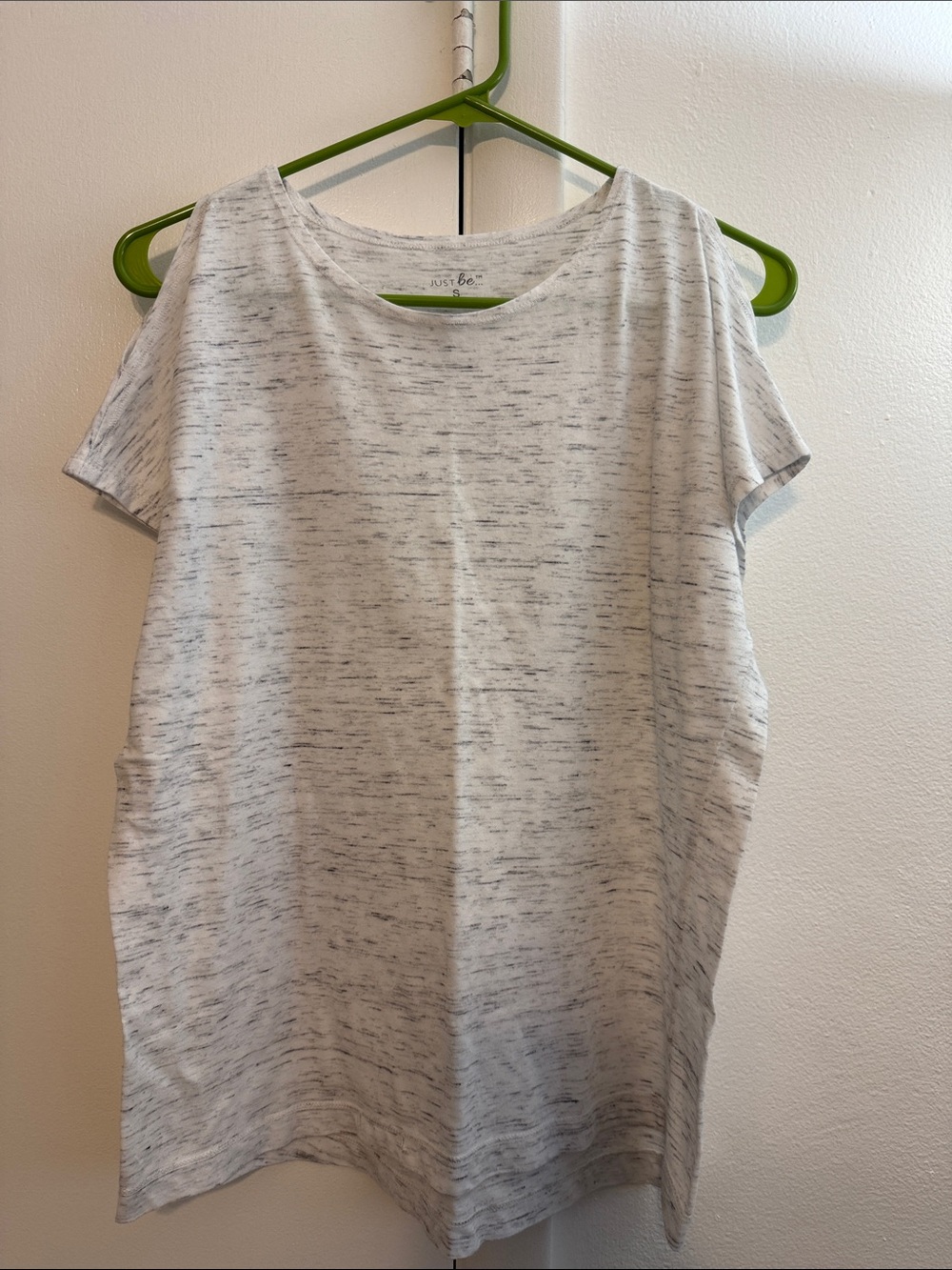 just be Light Heather Gray Short Sleeve Tee